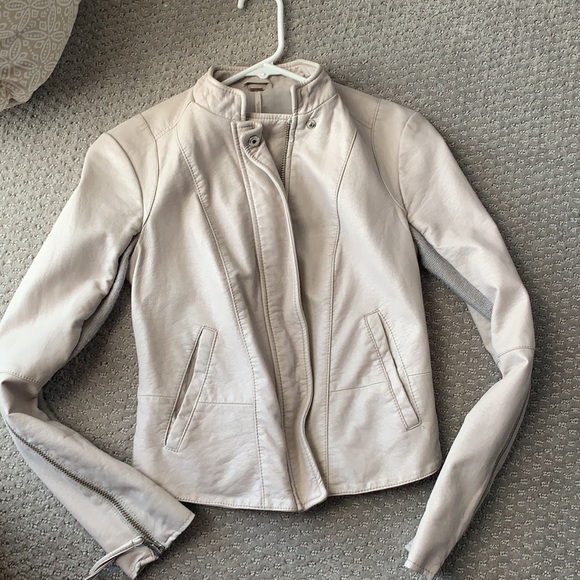 Free people real leather jacket size 0 - Picture 7 of 10